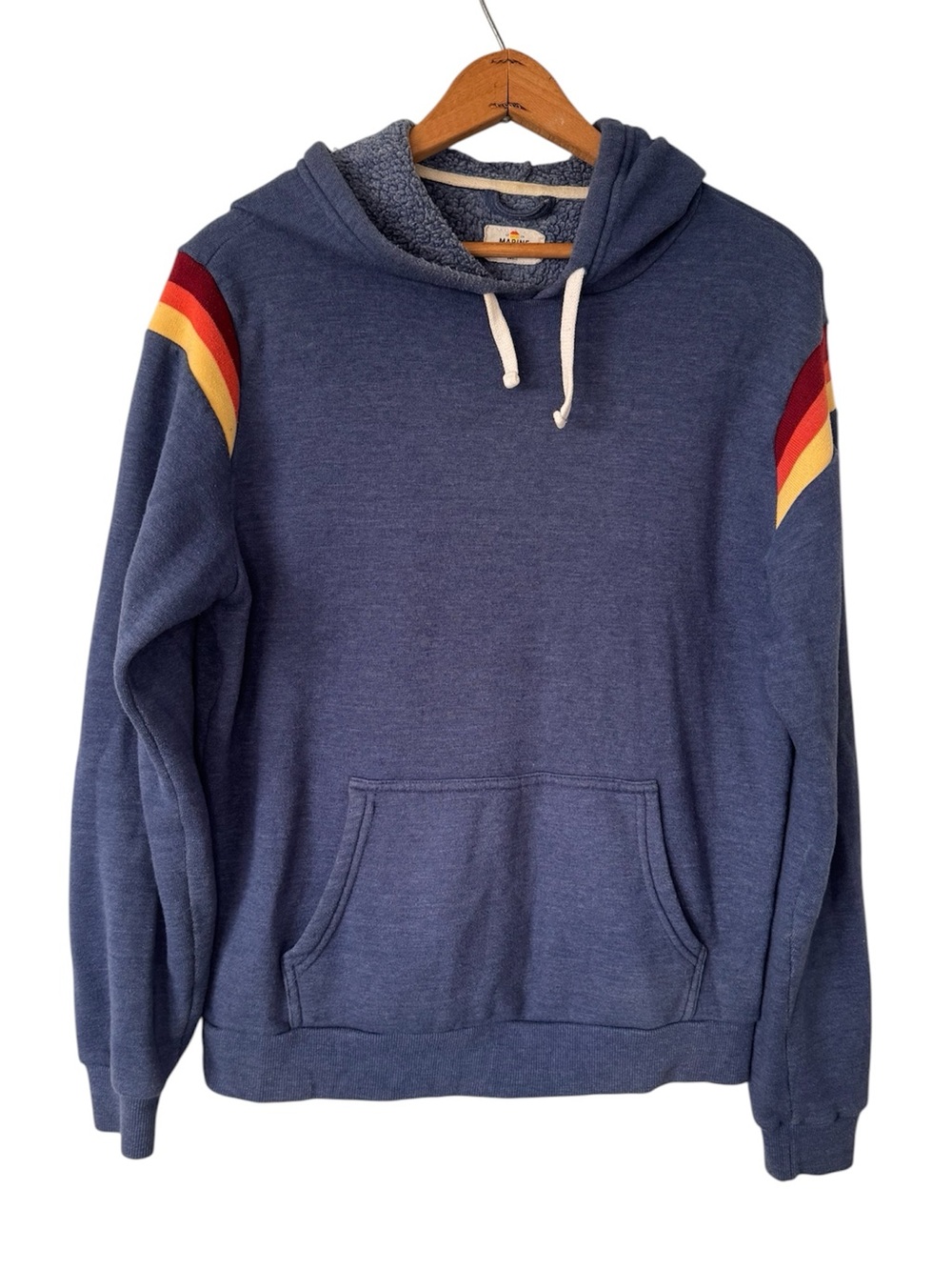Marine Layer Banks Hoodie Sweatshirt Crewneck Pullover Casual Retro